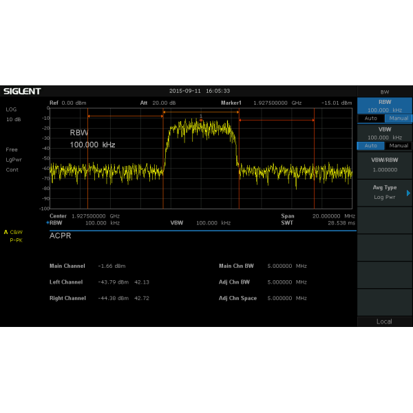 AMK-SSA3000X - Siglent SSA3000X Option: dvanced measurement kit ,including ACPR, CHPower, OBW and so on. (SW)